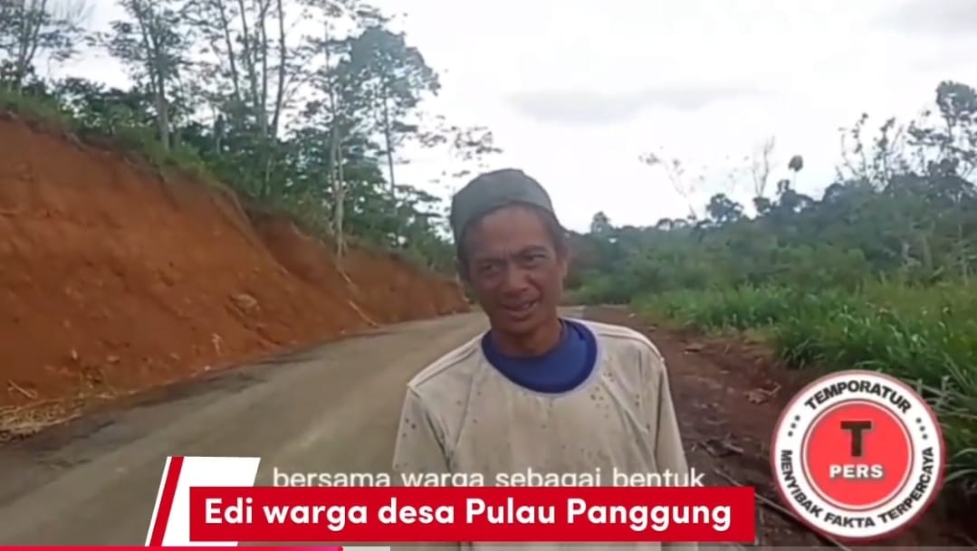 Keterangan foto: Edi Warga desa Pulau Panggung