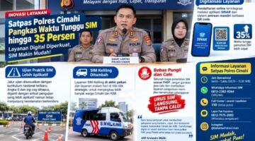 Satpas Polres Cimahi Pangkas Waktu Tunggu SIM hingga 35 Persen, Layanan Digital Diperkuat